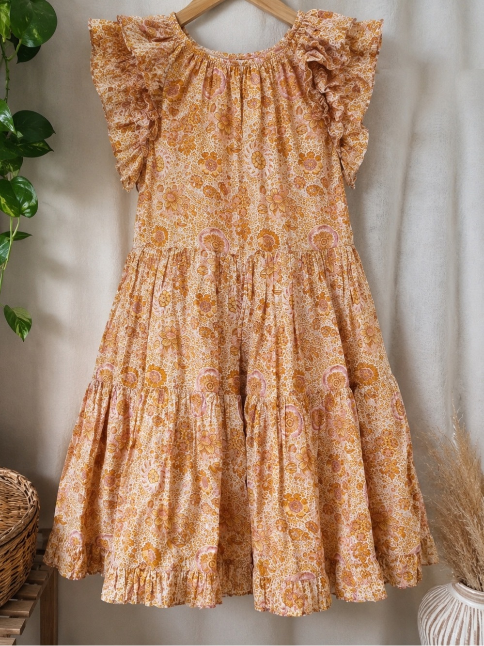 Ulla Johnson Adele Flutter Sleeve Dress Size 4